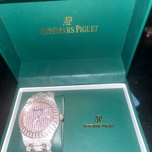 Audemars Piguet Silver and Diamond Watch